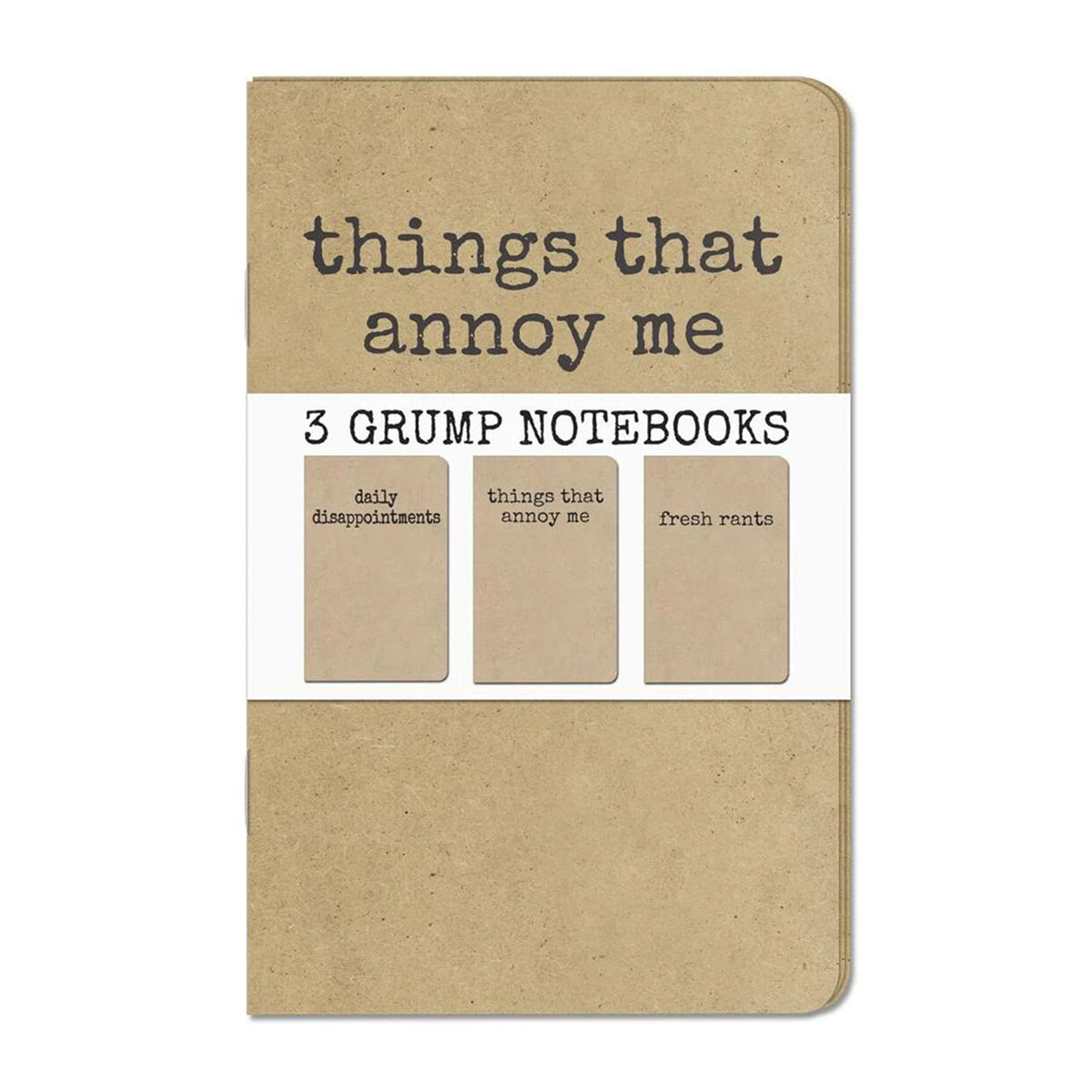 Grump, Things That Annoy Me: Set of 3 Notebooks