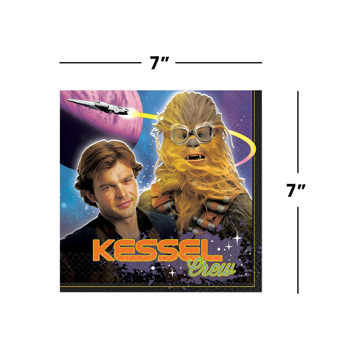Star Wars Han Solo 6.5" Lunch Napkins, 16-Pack