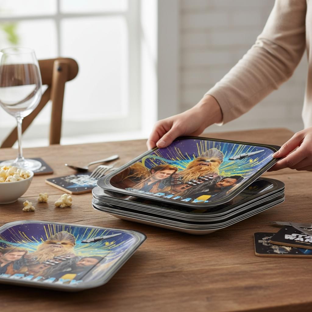 Star Wars Han Solo 7" Square Paper Party Plates, 8-Pack