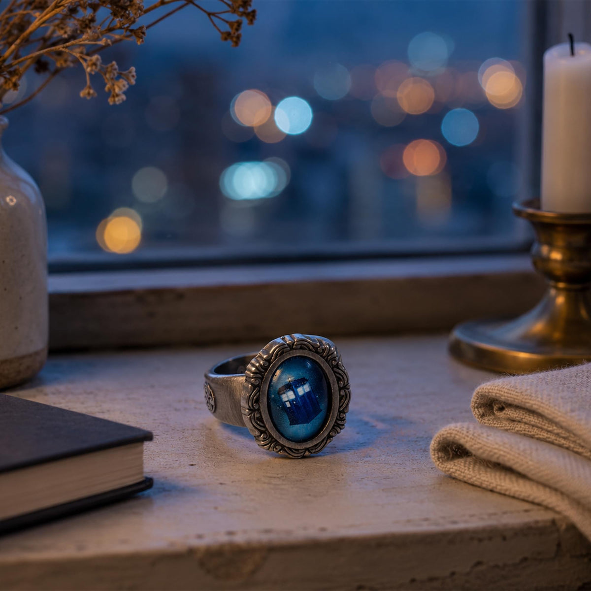 Doctor Who TARDIS Cameo Ring