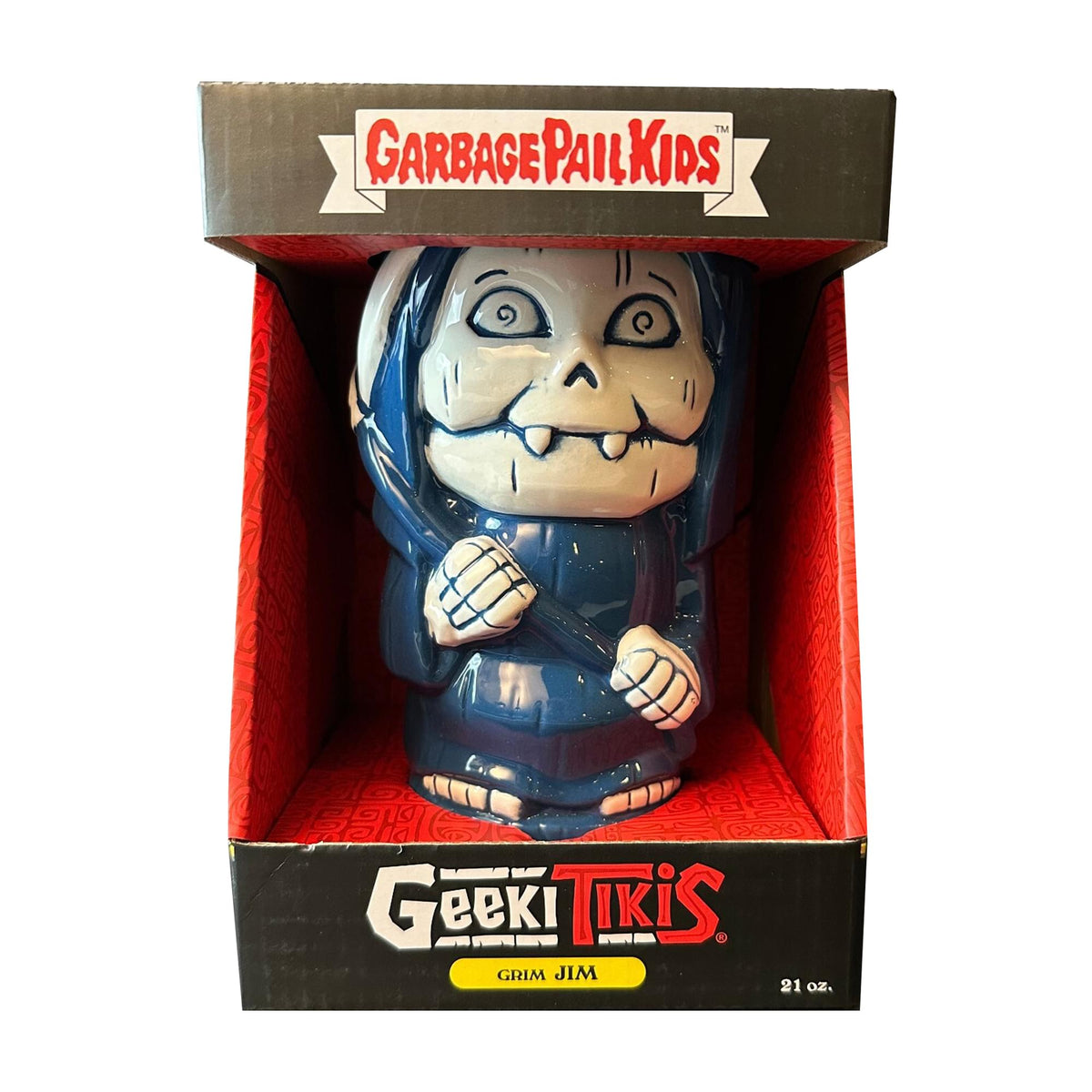 Geeki Tikis Garbage Pail Kids Grim Jim Ceramic Mug | Holds 21 Ounces