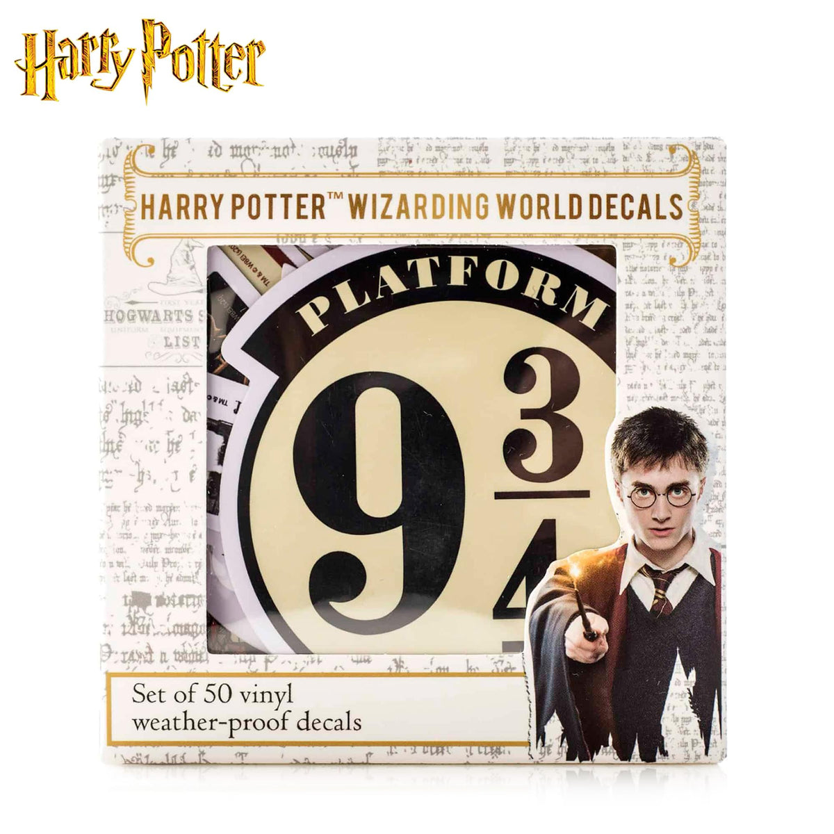 Harry Potter Wizarding World Vinyl Decal 50-Pack