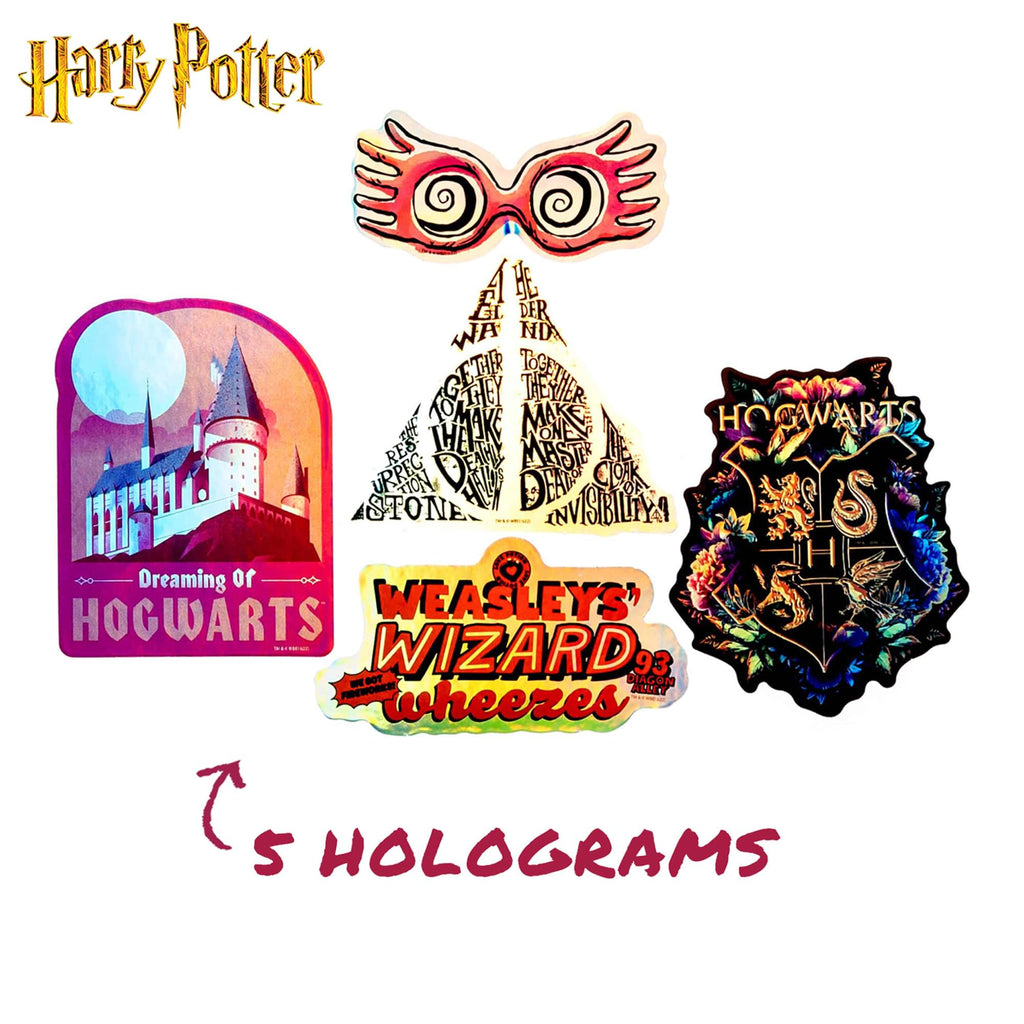 Harry Potter Clear Variety Vinyl Decal 50-Pack