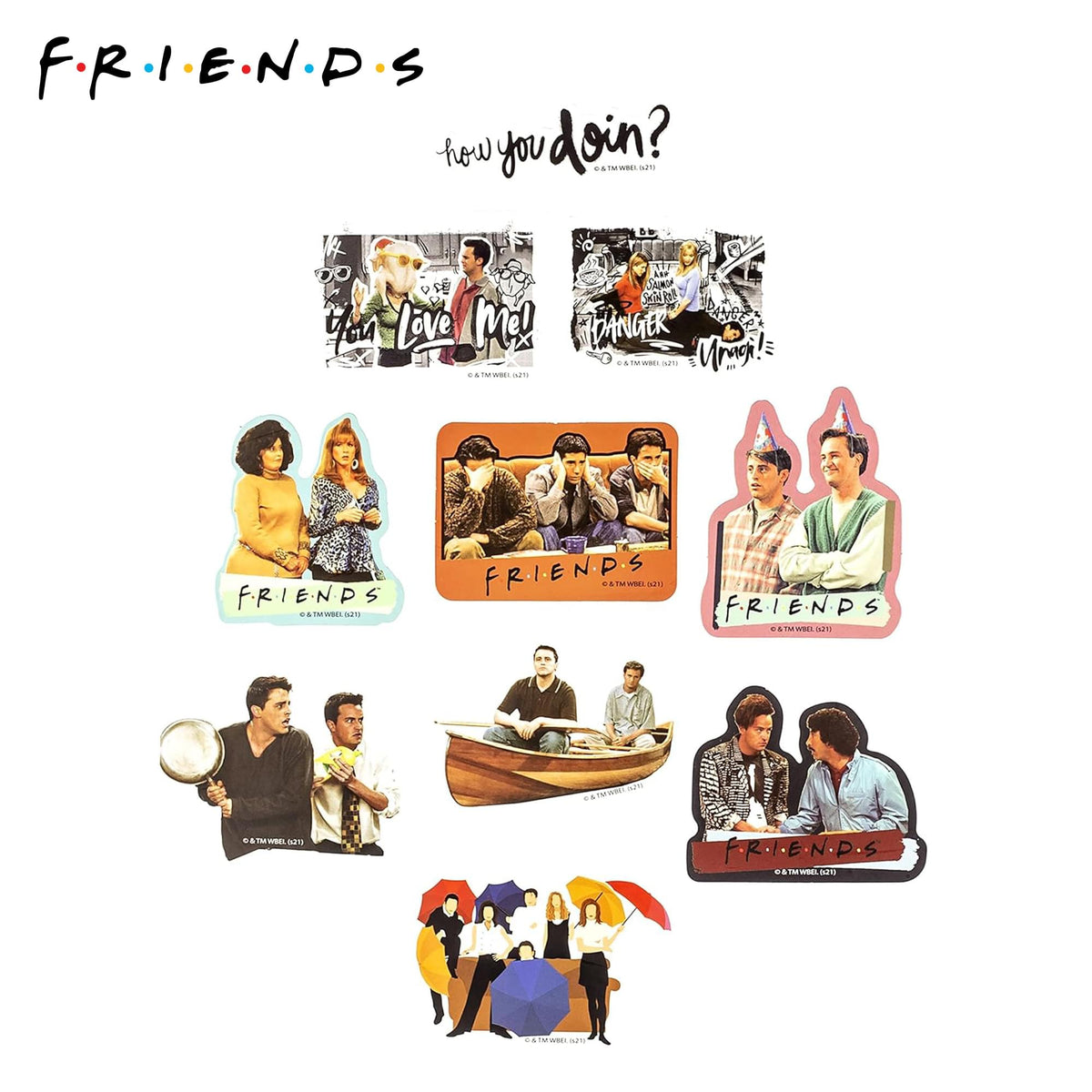 Friends #BESTIES Vinyl Decal 50-Pack