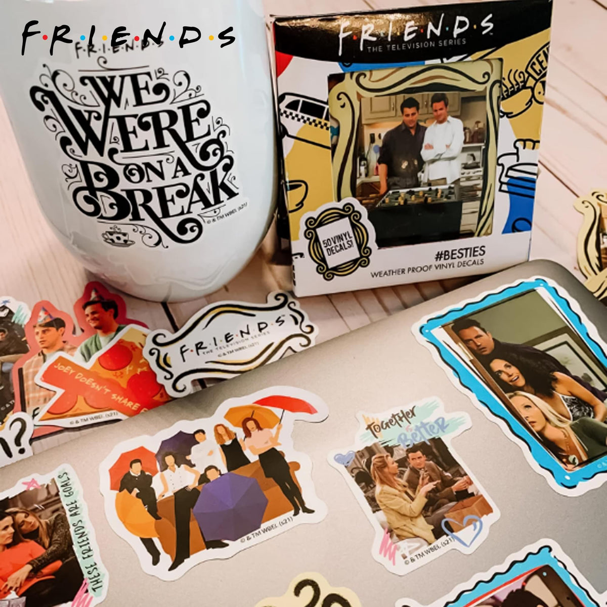 Friends #BESTIES Vinyl Decal 50-Pack