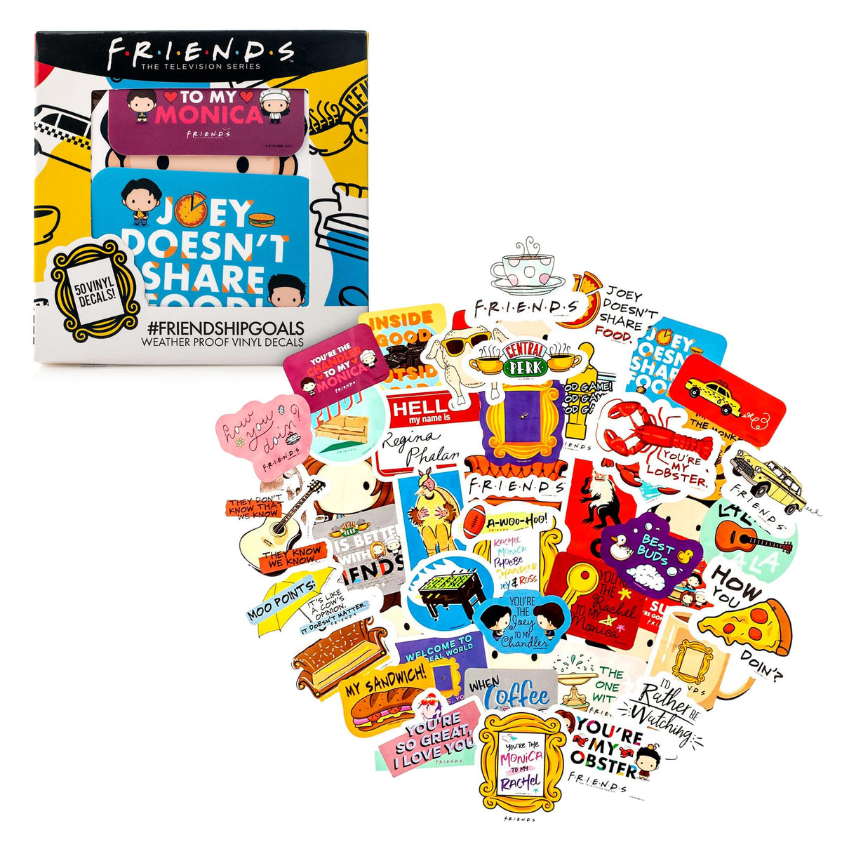 Friends #FRIENDSHIPGOALS Vinyl Decal 60-Pack