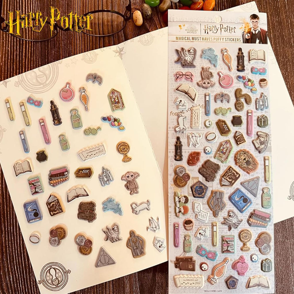 Harry Potter Watercolor Puffy Sticker Sheets | 4-Pack