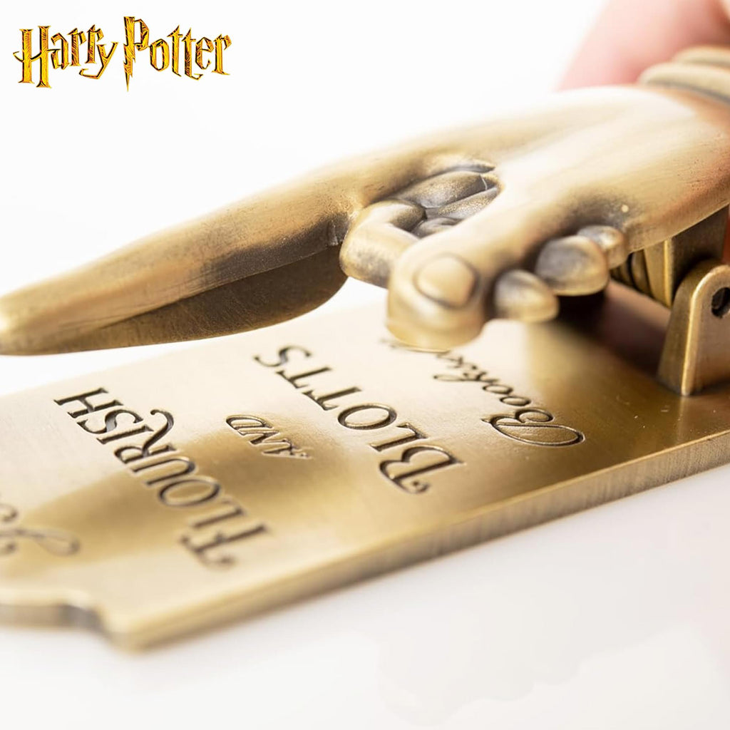 Harry Potter Flourish & Blotts Metal Hand Book Clip