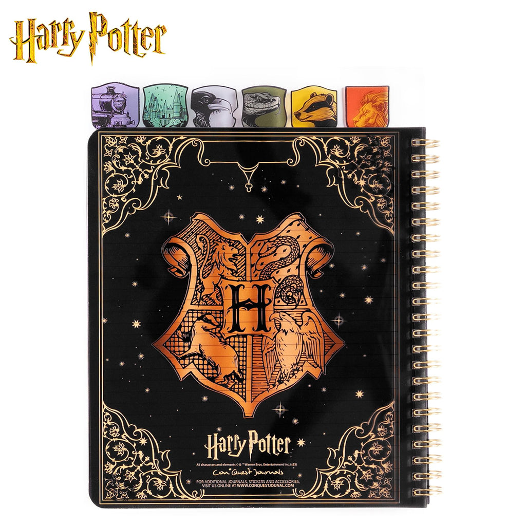 Harry Potter Sorting Hat 8 x 7 Inch 6-Tabbed Spiral Journal | 144 Pages