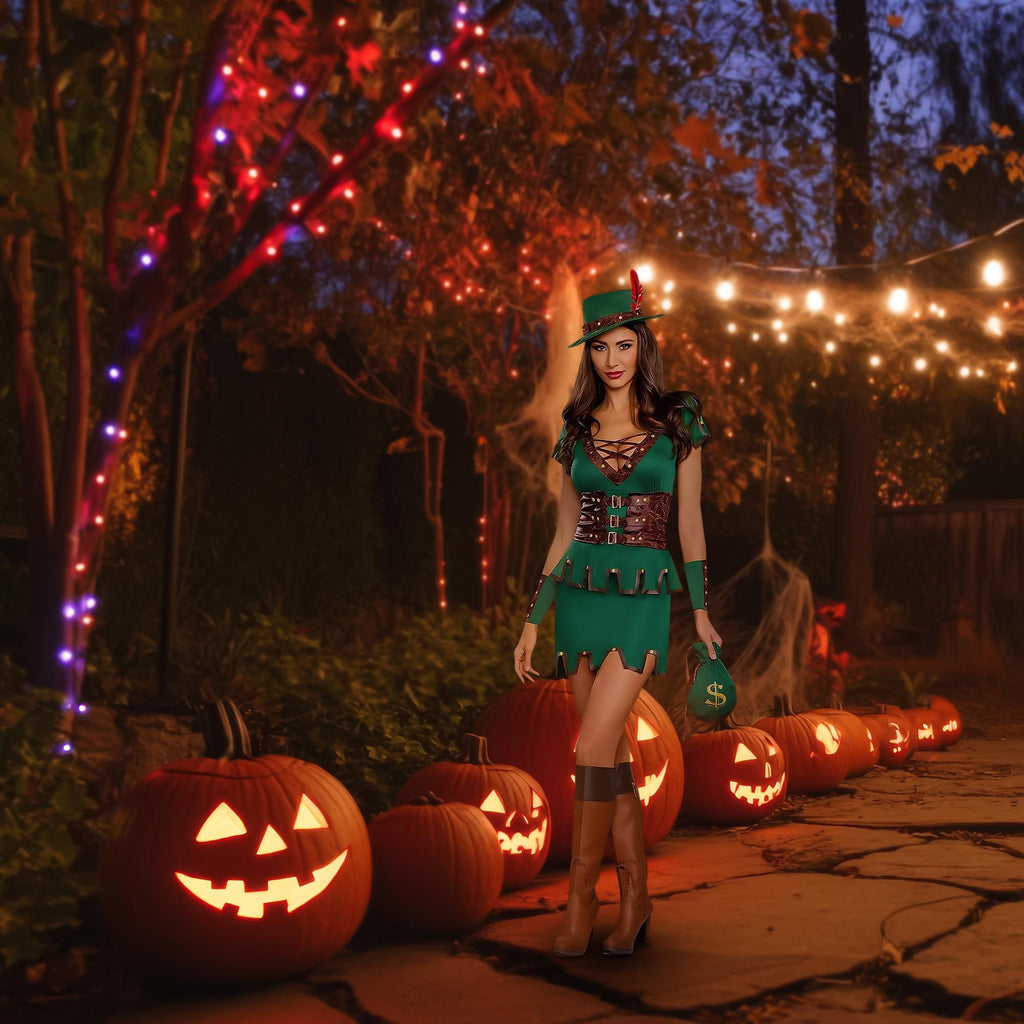Robbin' Da Hood Women's Costume - Green