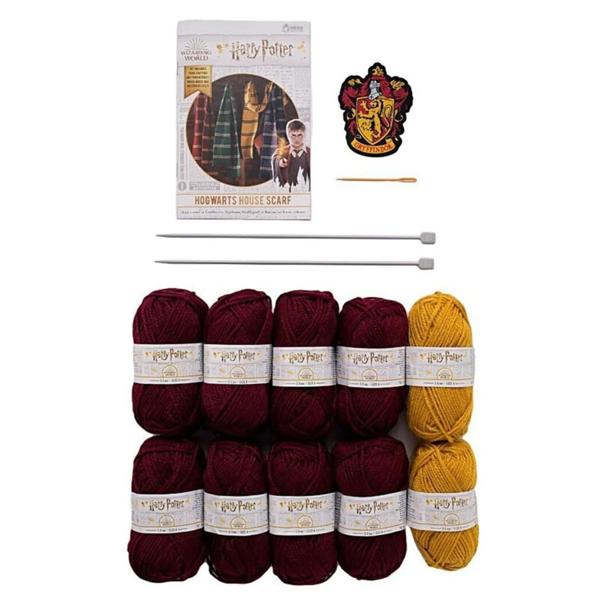 Eaglemoss Harry Potter Knit Craft Set Scarf Gryffindor House
