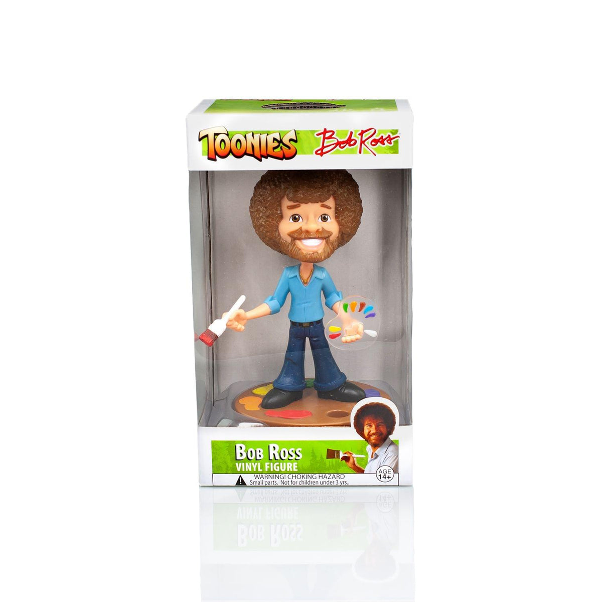 TOONIES BOB ROSS 6.5" VINYL FIGURE COLLECTIBLE | FULL COLOR VERSION