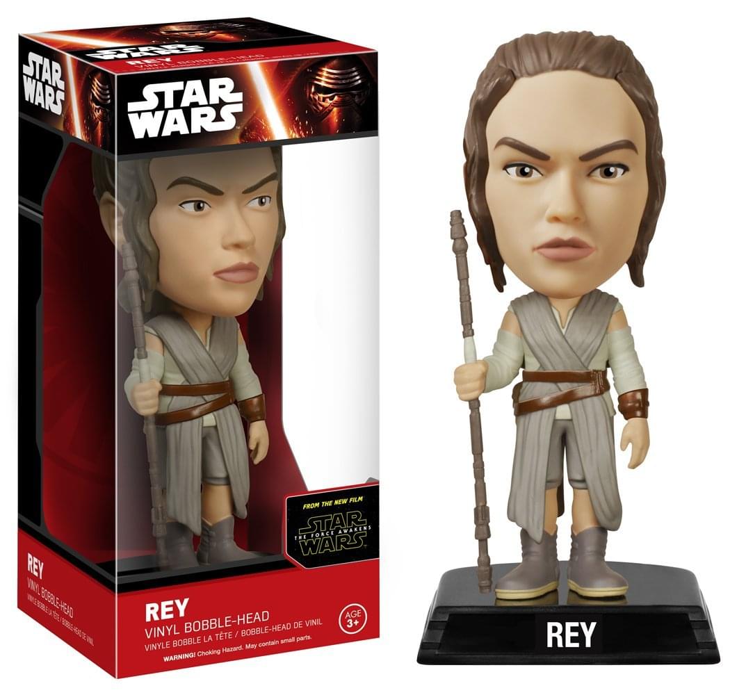 Funko Star Wars The Force Awakens Wacky Wobbler Rey Bobble Head
