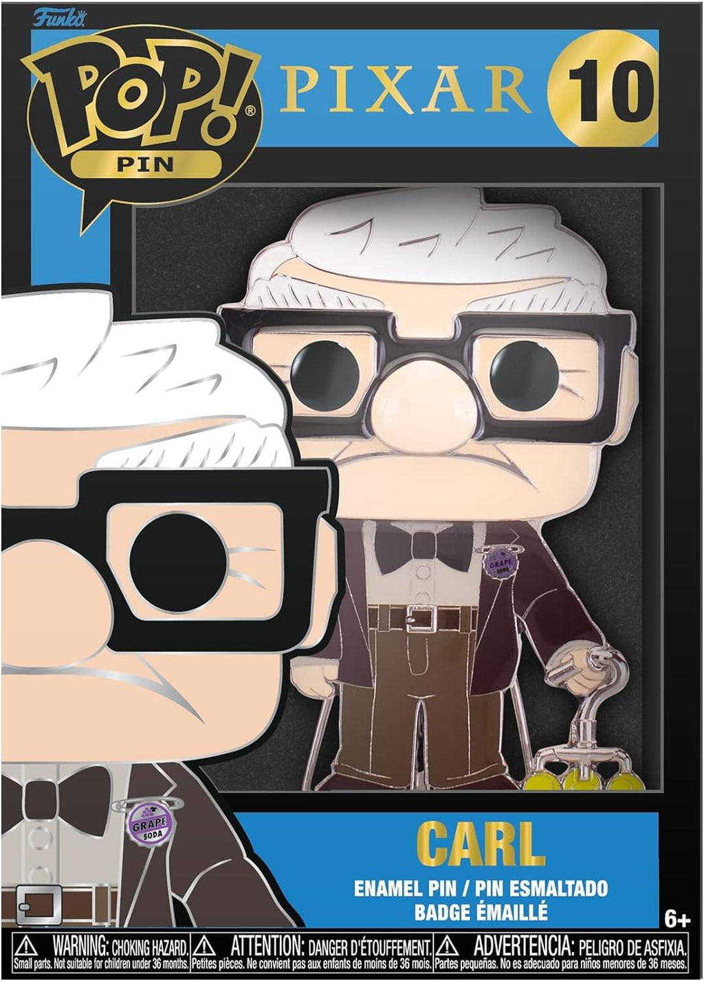 Disney UP 3-Inch Funko POP Pin | Carl