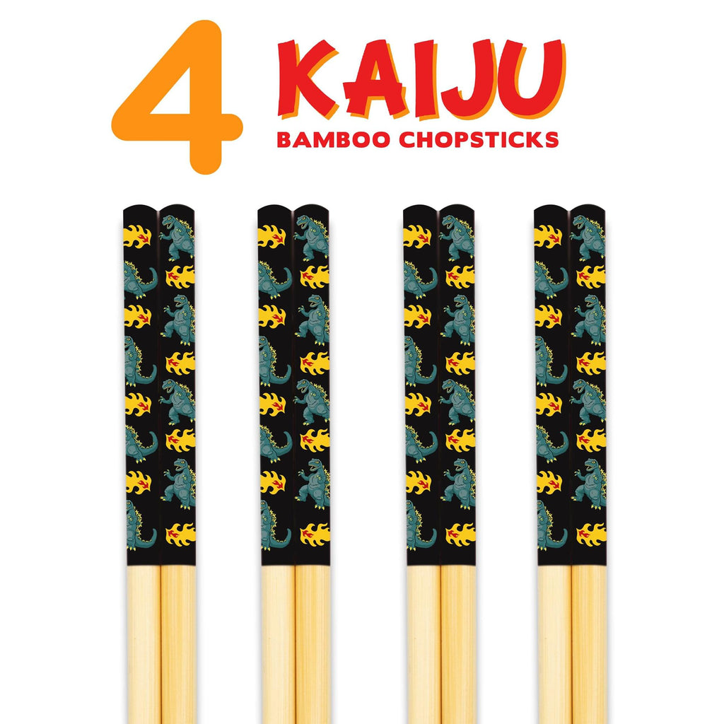 Godzila GAMAGO Cast Bamboo Chopsticks | Set of 4