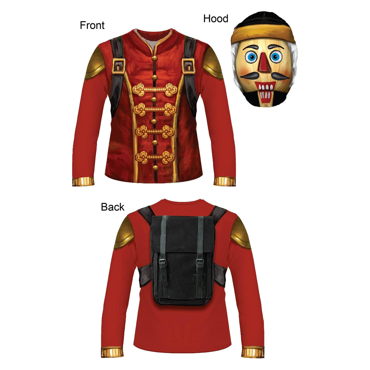 Nut Job Child Sublimated Costume Shirt & Hood