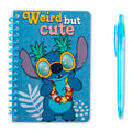 Disney Lilo & Stitch Weird But Cute Spiral Notebook with Pen | 50 Sheets