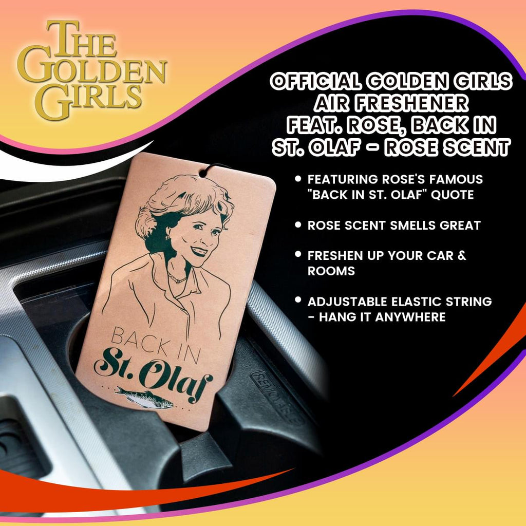 OFFICIAL Golden Girls Air Freshener | Feat. Rose, Back in St. Olaf | Rose Scent
