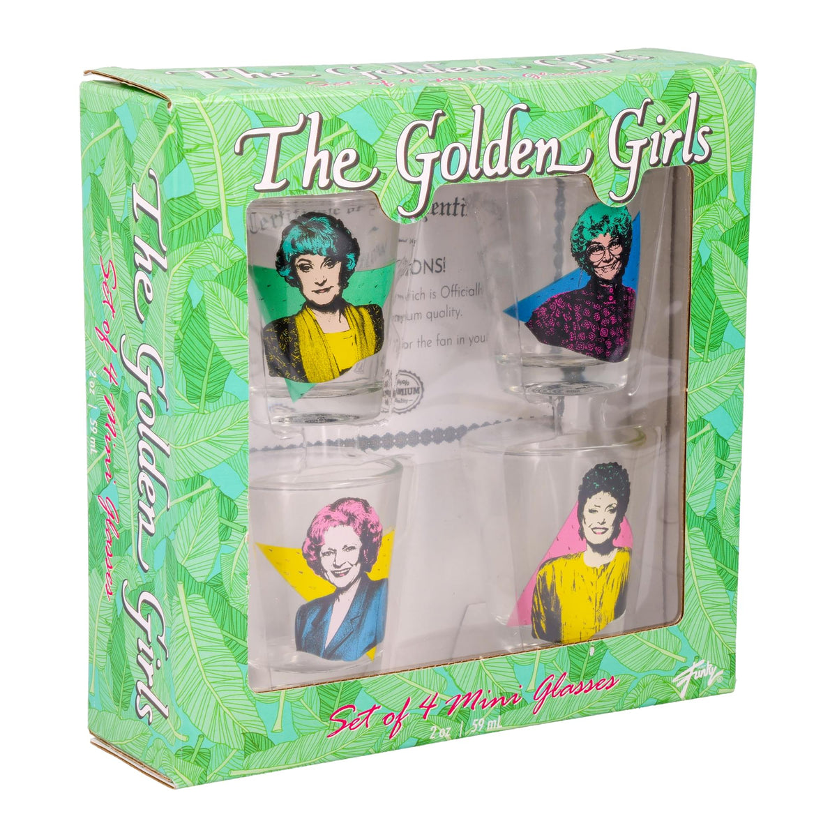 The Golden Girls 2oz Shot Glass Set of 4