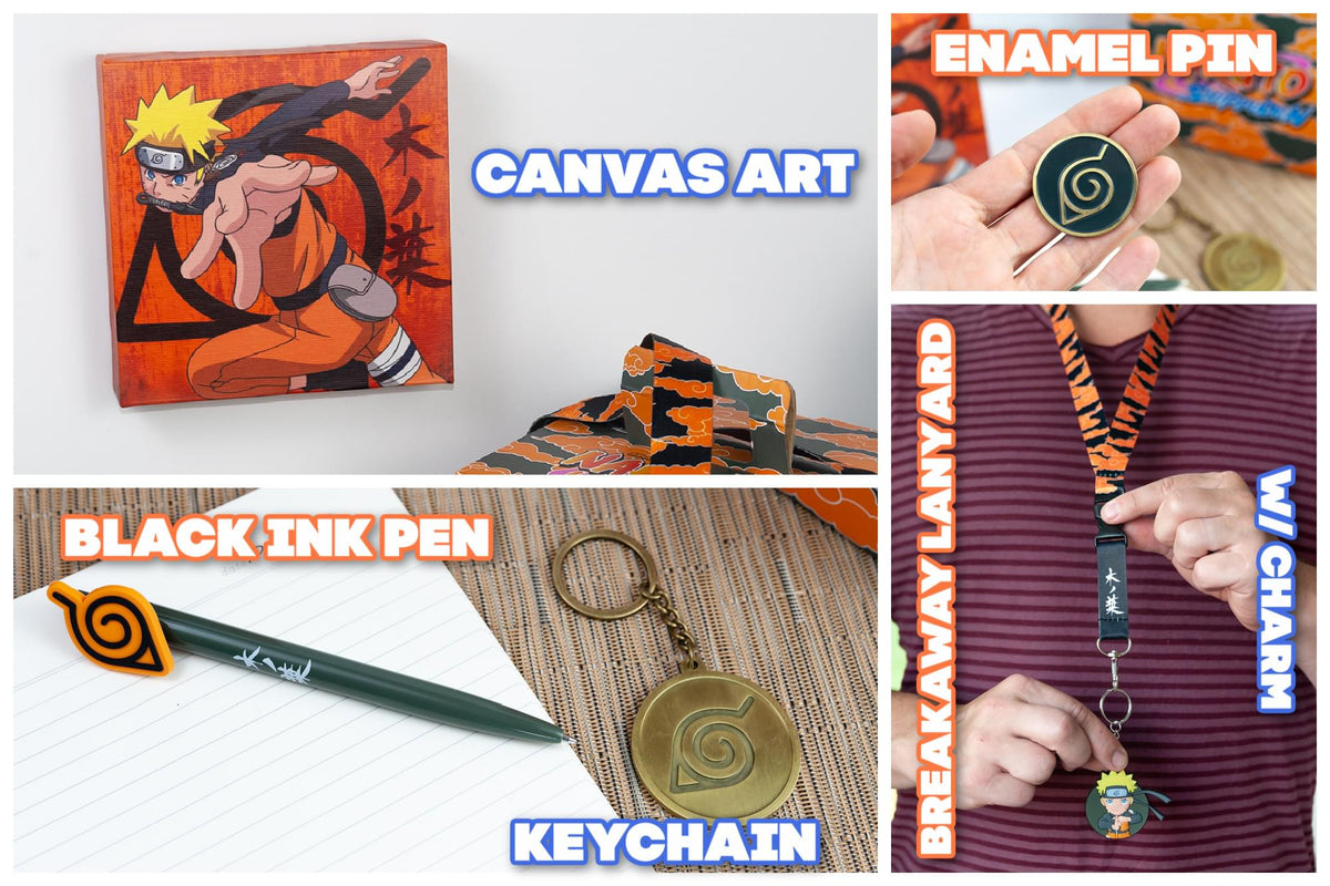 Naruto Shippuden Konoha Collectors Looksee Box | Includes 5 Themed Collectibles
