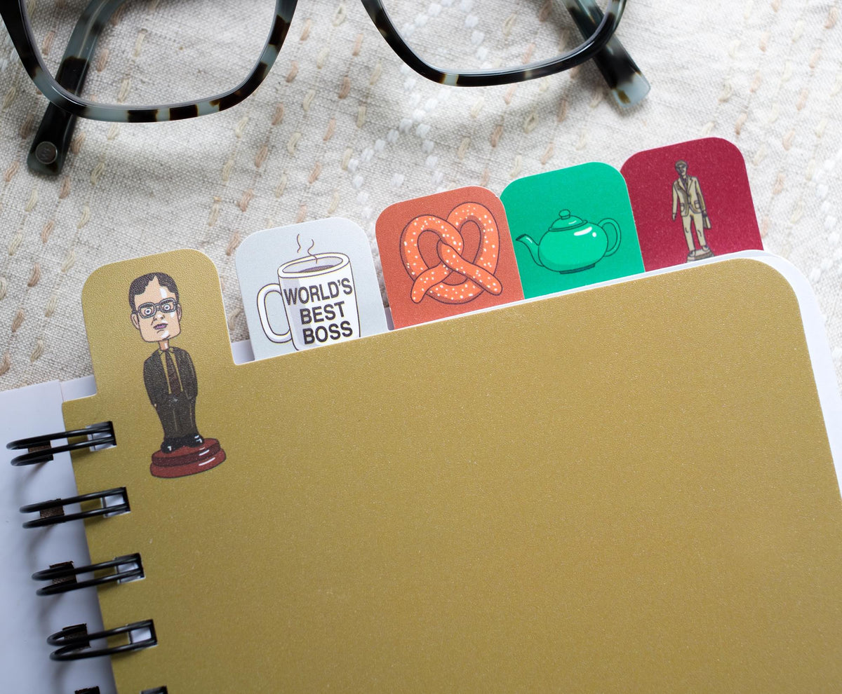 The Office Tabbed 288-Page Spiral Notebook Journal