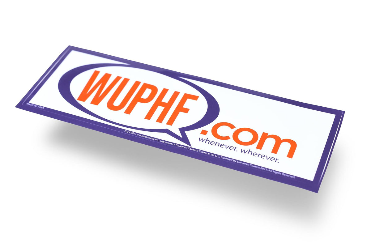 The Office WUPHF.com Sticker | 8.25x2.75 Inch