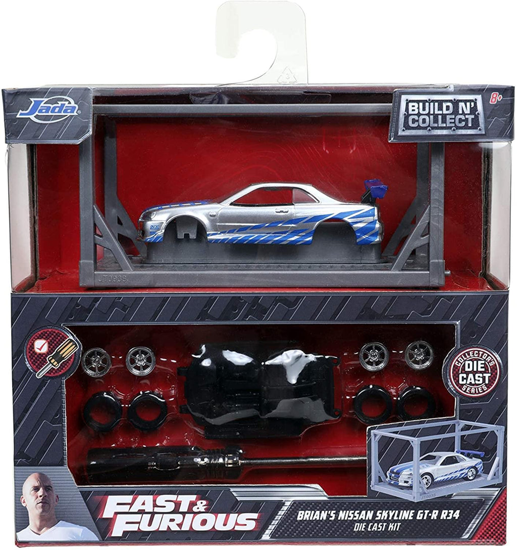 Fast & Furious Build N Collect 1:55 Die Cast Vehicle | Nissan Skyline GT-R