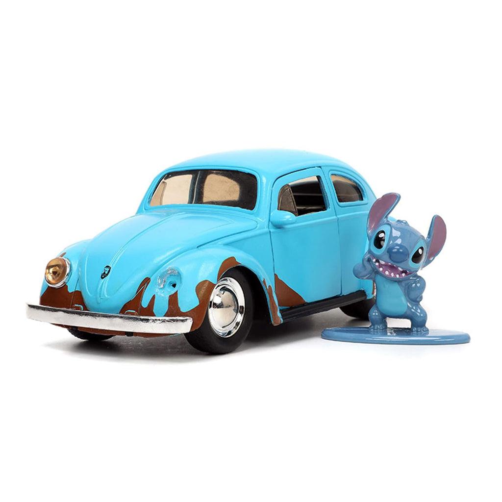 Disney 1:32 HWR 1959 Blue Punch Buggy w/ Stitch