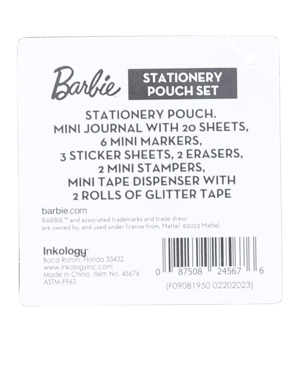 Barbie Stationery Pouch Set