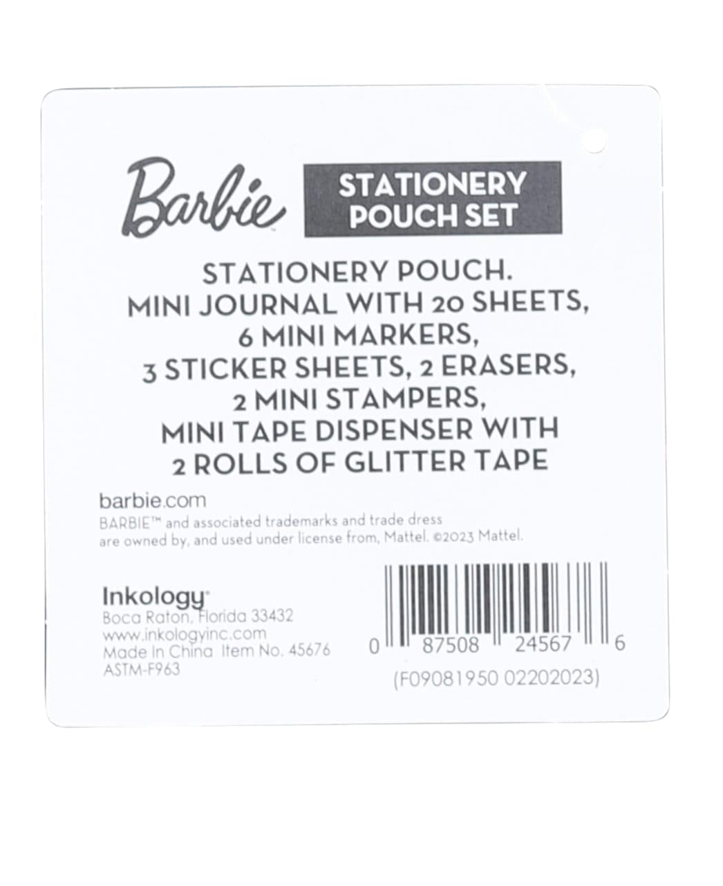 Barbie Stationery Pouch Set