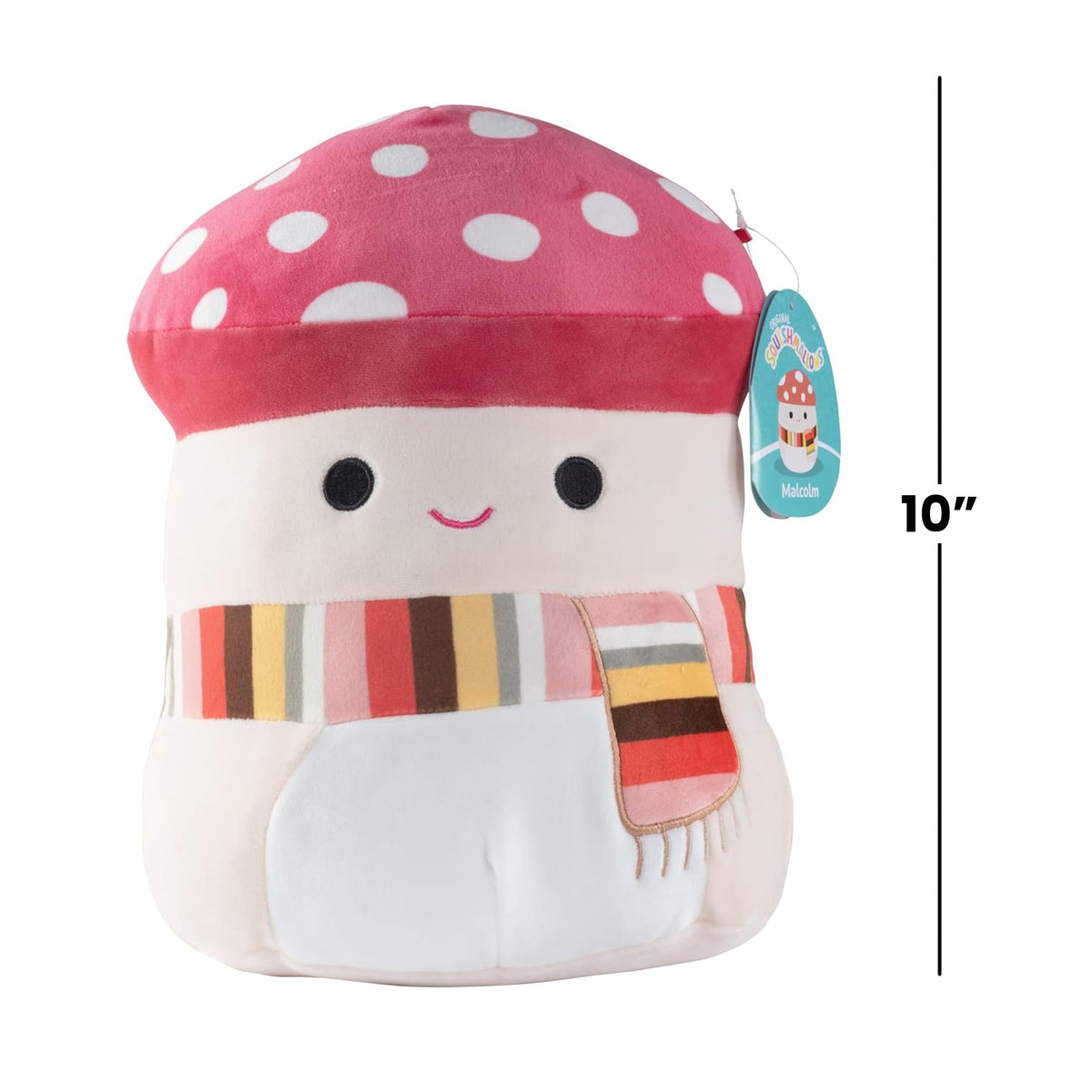 Squishmallow 10-Inch Malcom The Mushroom Plush