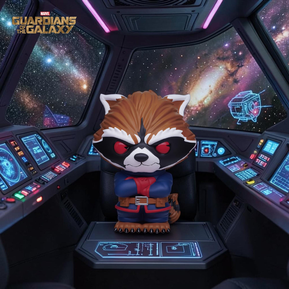 Marvel Guardians Of The Galaxy Rocket 9-Inch PVC Figural Bank