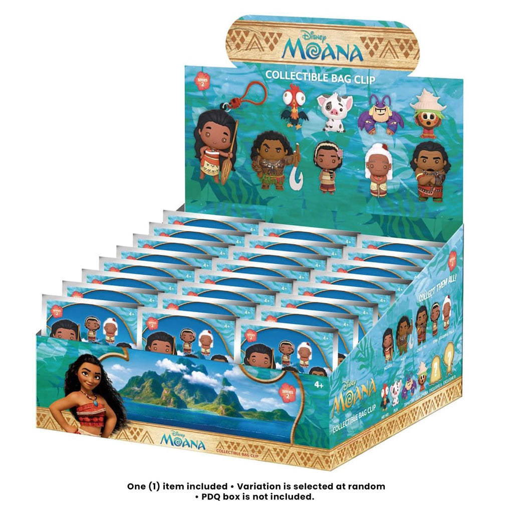 Disney Moana Series 2 Blind Bag 3D Foam Bag Clip | 1 Random