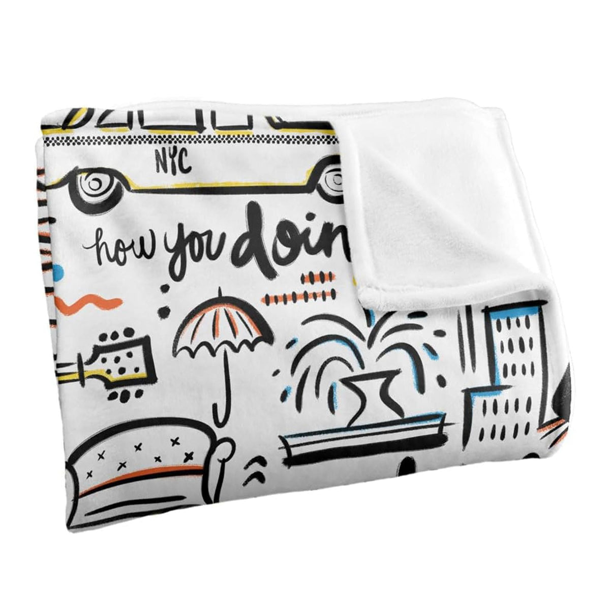 Friends Icons 45 x 60 Inch Fleece Throw Blanket