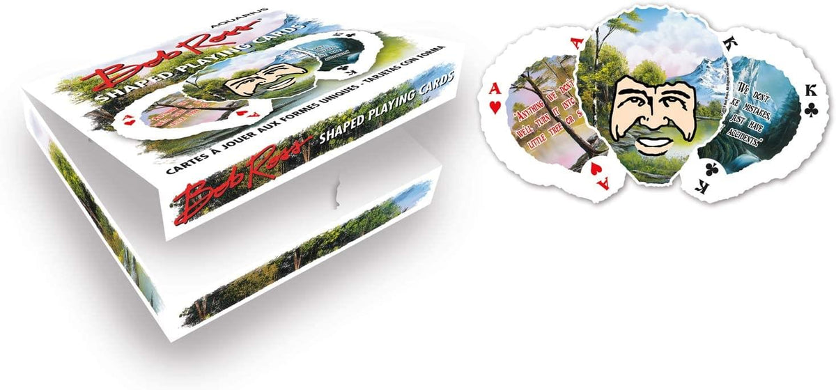 Bob Ross-Shaped Playing Cards | 52 Card Deck + 2 Jokers
