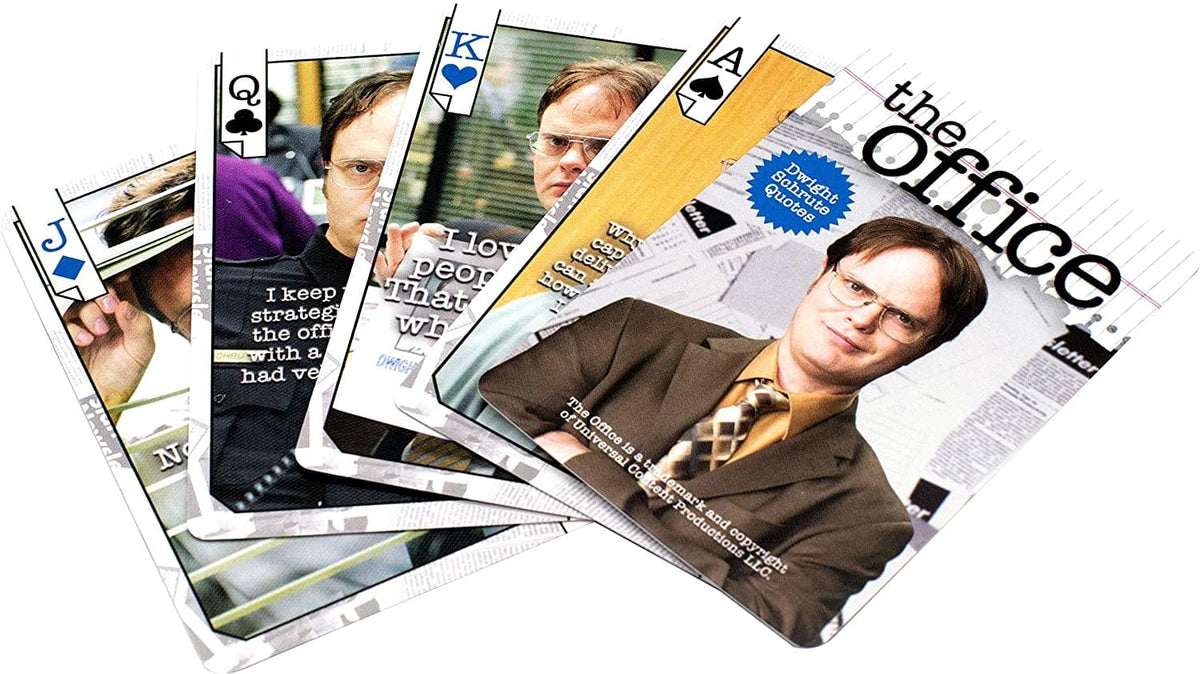The Office Dwight Quotes Playing Cards | 52 Card Deck + 2 Jokers