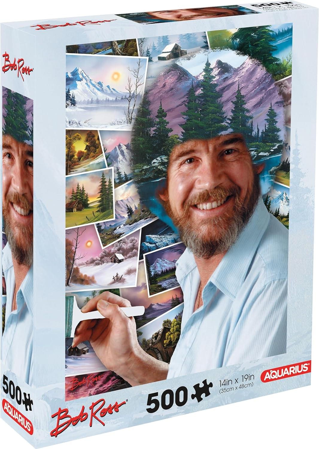 Bob Ross Hair 500 Piece Jigsaw Puzzle