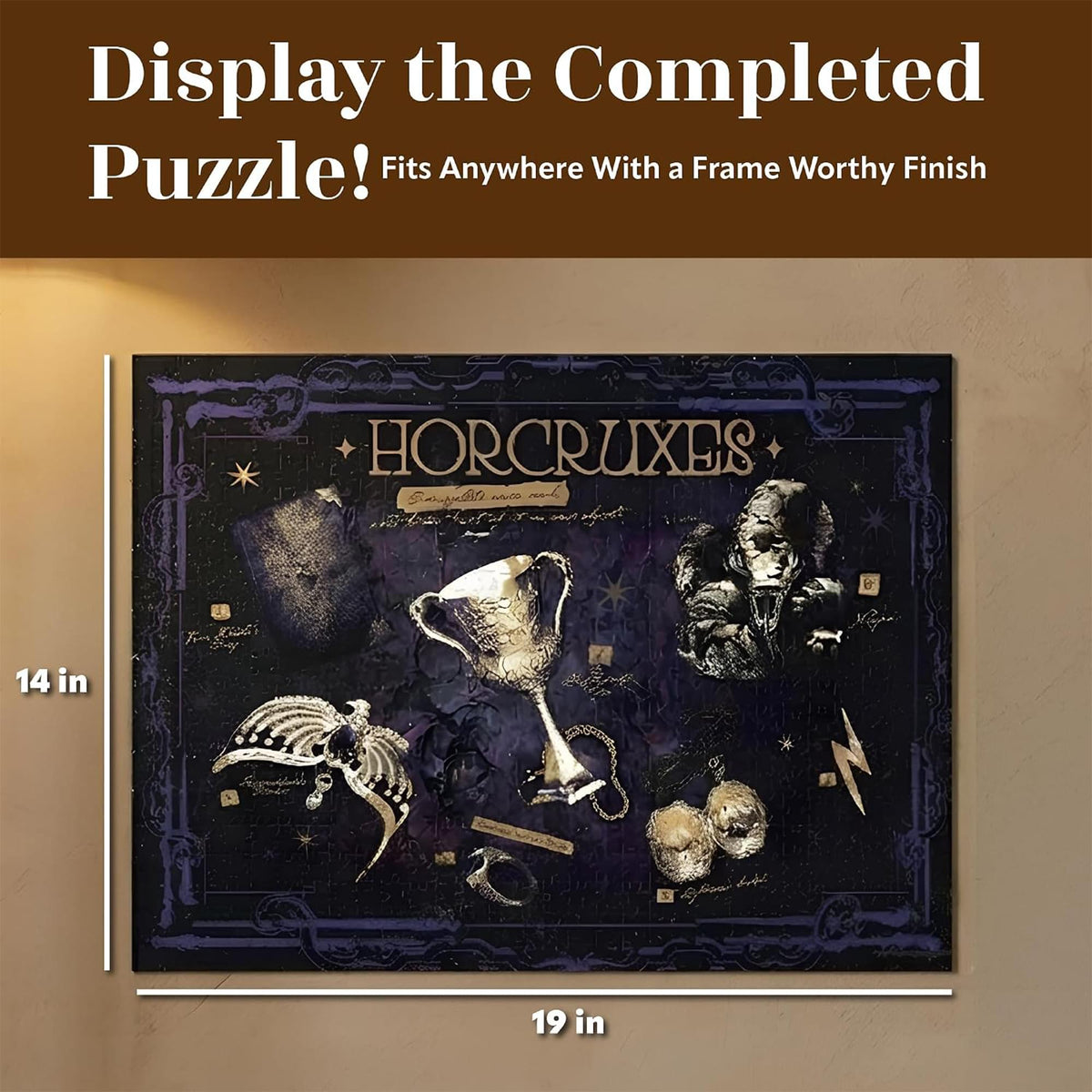 Harry Potter Horcruxes 500-Piece Jigsaw Puzzle | Vertical Box