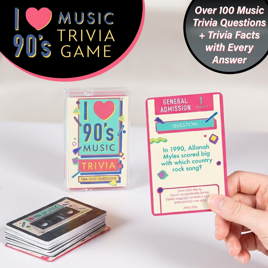 90s Music Trivia Card Game