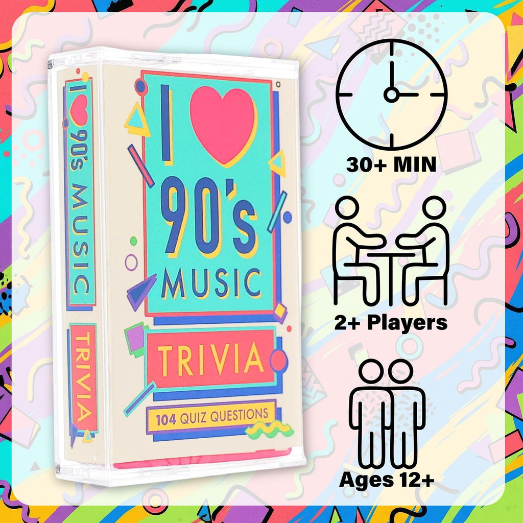 90s Music Trivia Card Game