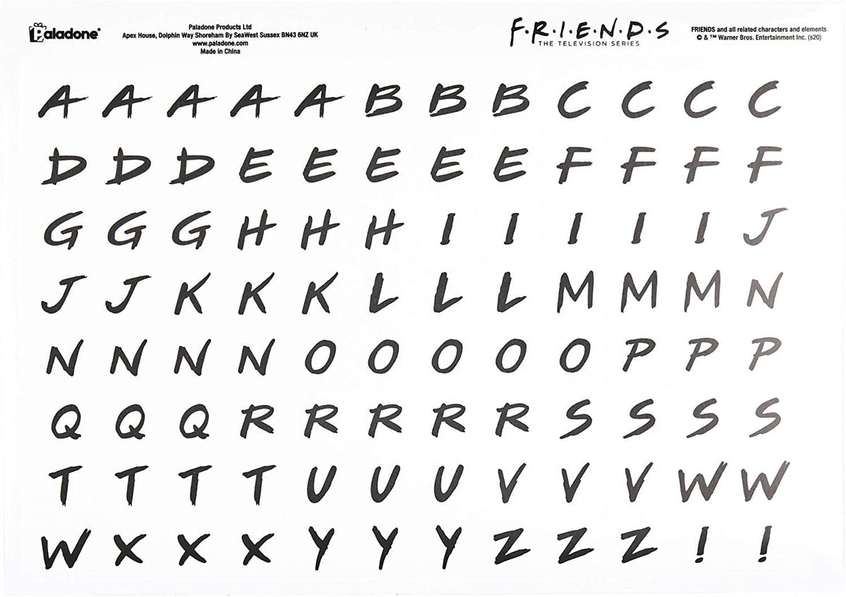 Friends Gadget Decal Stickers | 4 Sheets