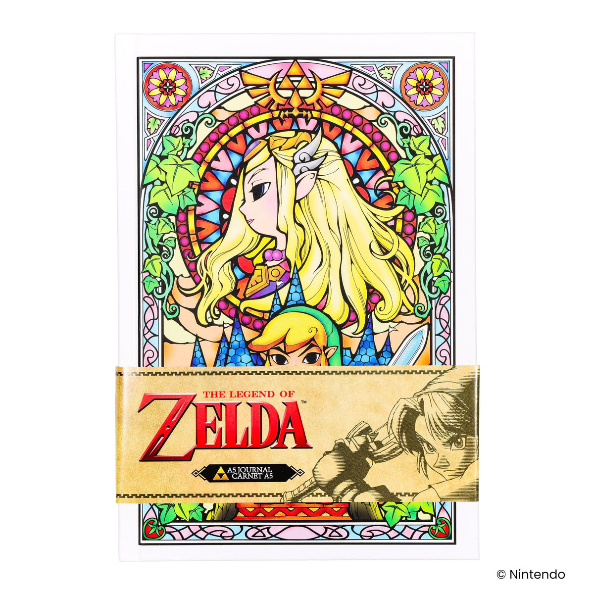 The Legend Of Zelda Stained Glass Hardback Journal