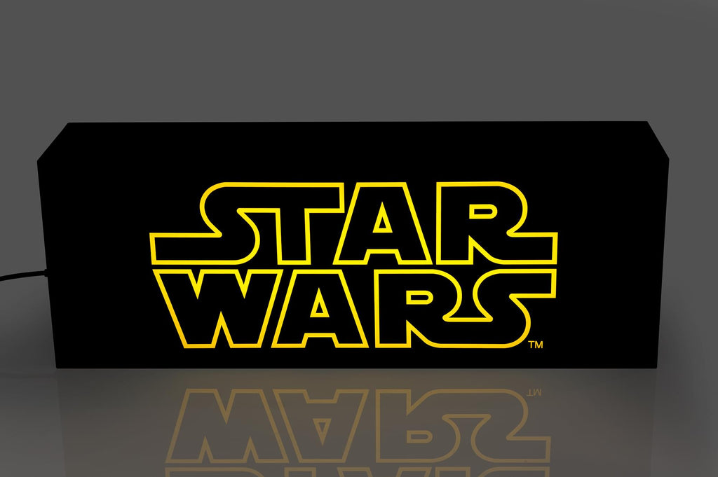 Star Wars Official Logo 17-Inch Light Box | Electric/USB Mood Light