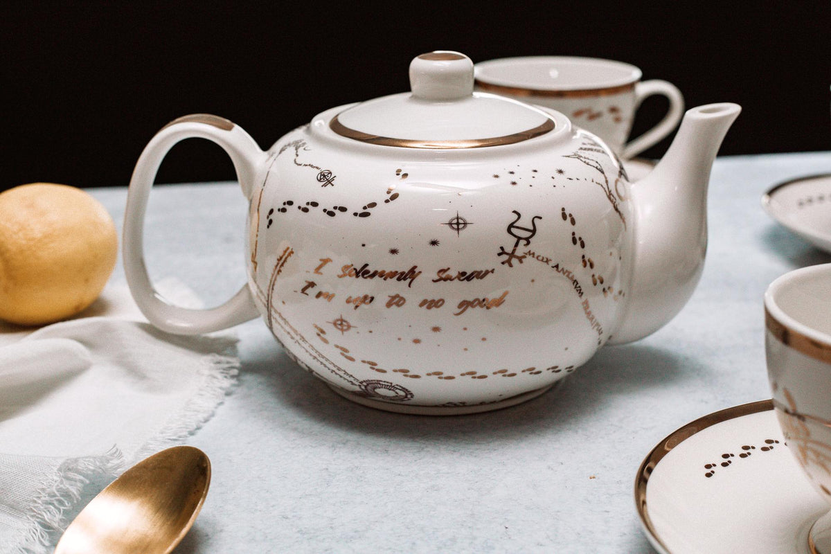 Harry Potter Marauders Map 10-Piece Porcelain Tea Set