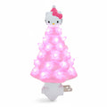 Sanrio Hello Kitty Pink 6-Inch Ceramic Christmas Tree Plug-In Nightlight