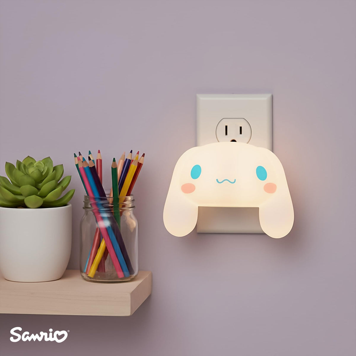 Sanrio Cinnamoroll Face Plug-In Nightlight