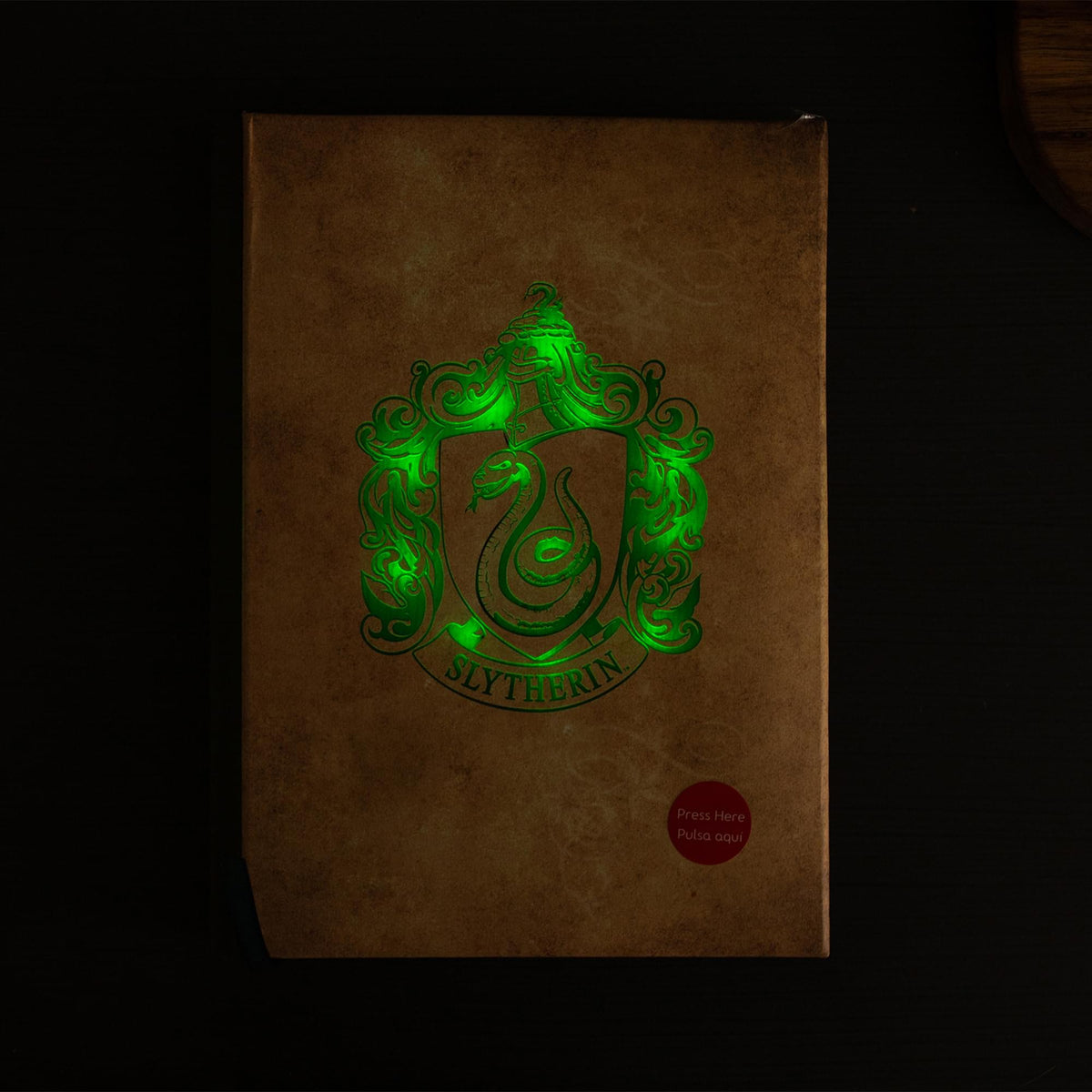 Harry Potter House Slytherin Light-Up Hardcover Notebook | 5.5 x 8 Inches