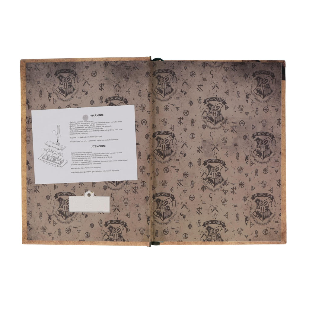 Harry Potter House Slytherin Light-Up Hardcover Notebook | 5.5 x 8 Inches