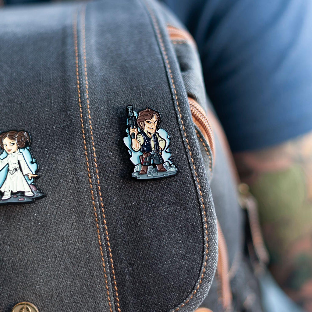 OFFICIAL Star Wars Han Solo Pin | Exclusive Art Design By Derek Laufman
