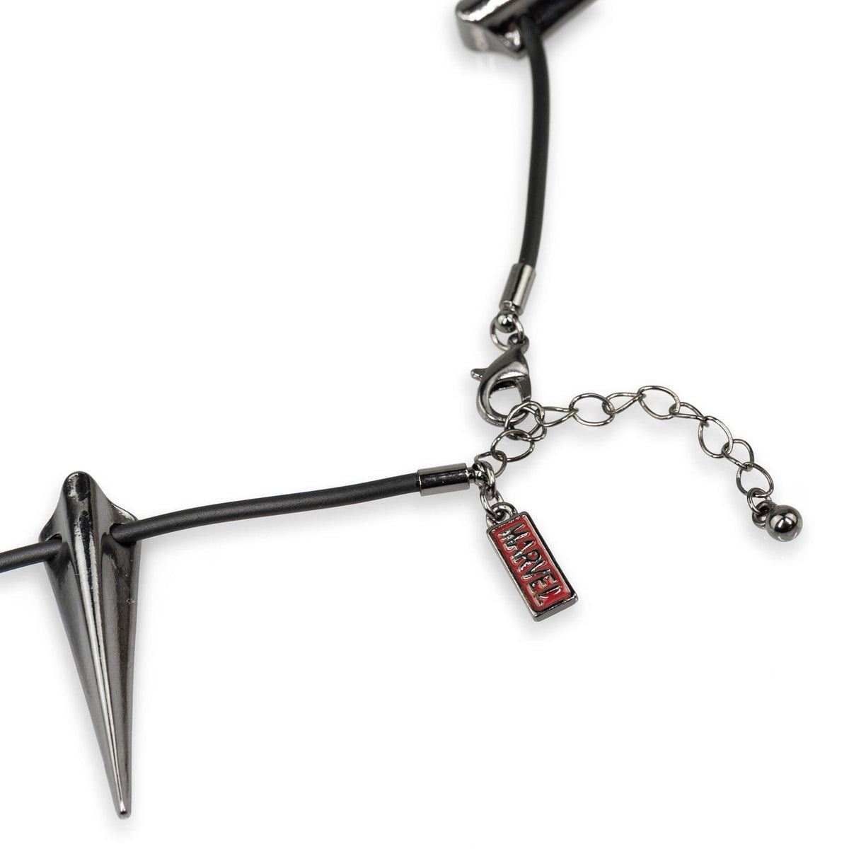 Marvel Black Panther Claw Necklace (10 Steel Claws, Leather Collar)